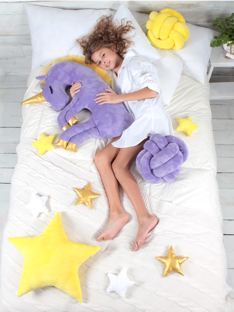 Сон игрушка купить. Bebe Liron Единорог подушка-игрушка. Мягкая игрушка детская плюшевая подушка bebe Liron. Подушка обнимашка для детей. Подушка обнимашка для сна.